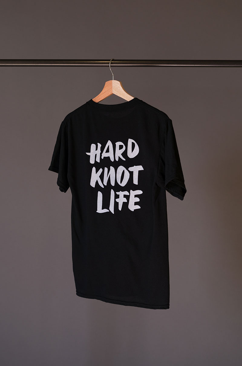 hard knot life t-shirt back