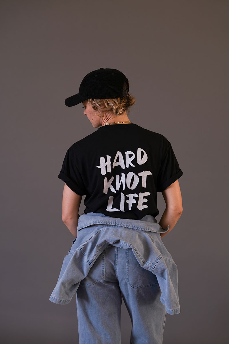 hard knot life t-shirt back