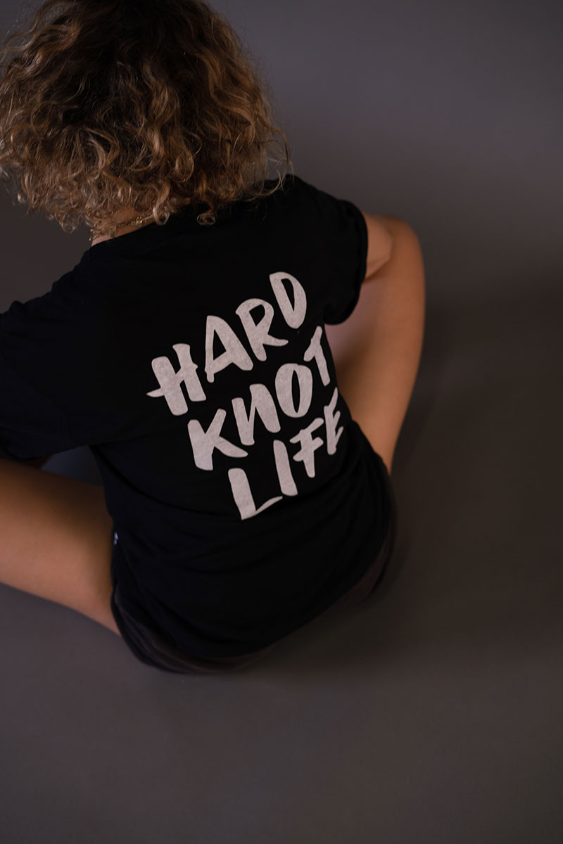 hard knot life t-shirt model